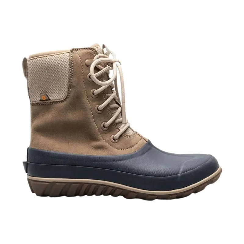 Sporty Casual Sneakers Bogs Women's Classic Tall Lace Leather Winter Boot - Taupe Multi Sporty Casual Sneakers Bogs Women's Classic Tall Lace Leather Winter Boot - Taupe Multi