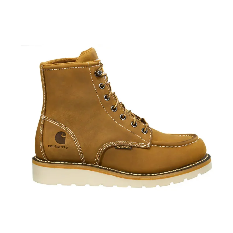 Stylish Casual Footwear Carhartt Women's Waterproof 6 Inch Moc Steel Toe Wedge Work Boots - Brown Stylish Casual Footwear Carhartt Women's Waterproof 6 Inch Moc Steel Toe Wedge Work Boots - Brown