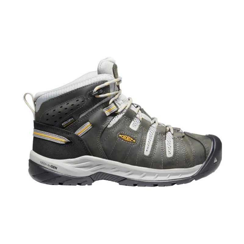Classic Hiking Footwear KEEN Utility Women's Flint II Mid Waterproof Steel Toe Work Boots - Magnet Classic Hiking Footwear KEEN Utility Women's Flint II Mid Waterproof Steel Toe Work Boots - Magnet