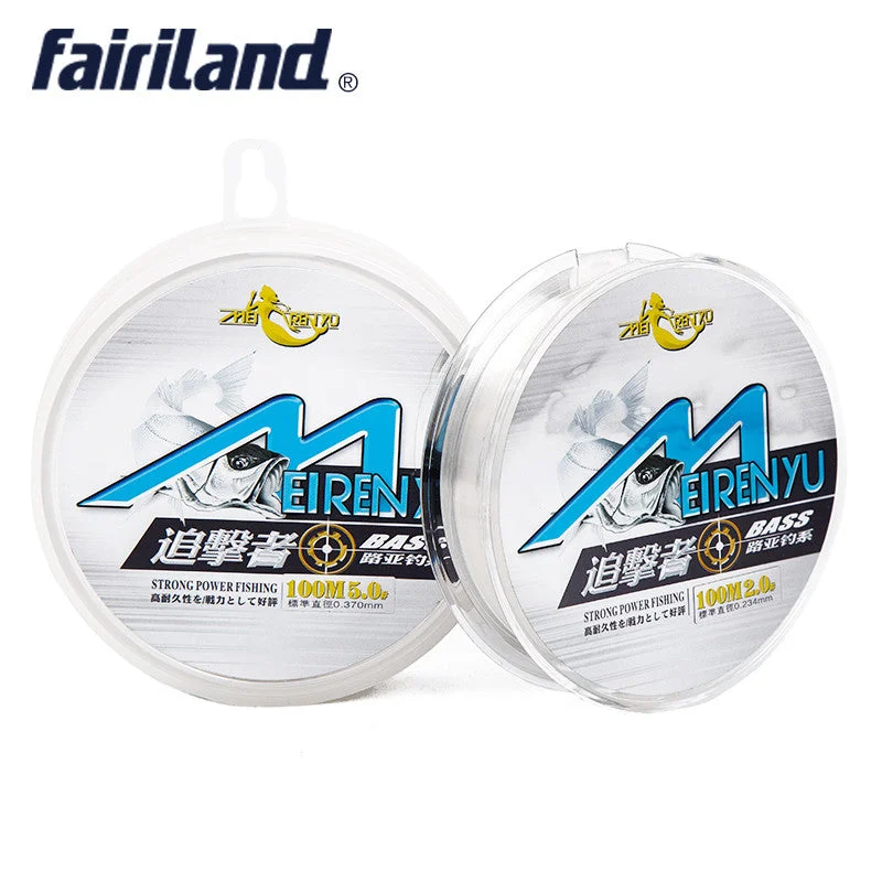 100M Fluorocarbon Transparent Fishing Main Line Japan Line Material Mono Filament Nylon Thread