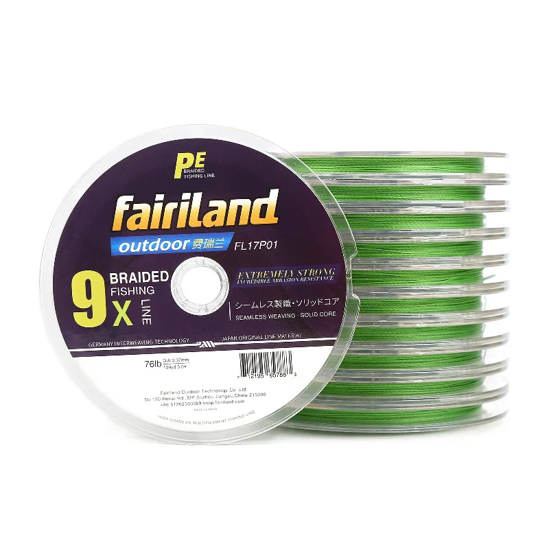 Fairiland 9 Strands Braided Fishing Line 100m-1000m Superior Strong PE Line 0.8#-6# 28-80 Test LB