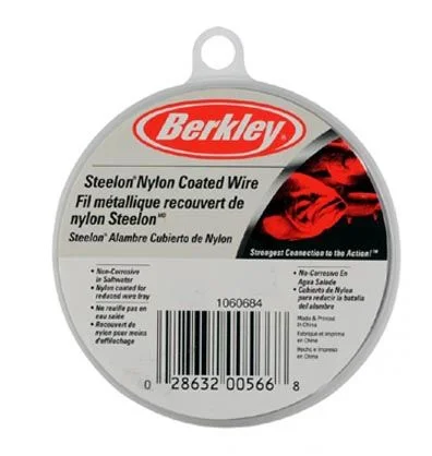 Berkley Steelon Nylon Coated Metal Wire Leaders | 9.1Mt / 9.5Yd | Steel |