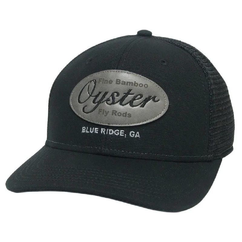 Black Legacy Mid-Pro Trucker Hats with Oyster leather patch