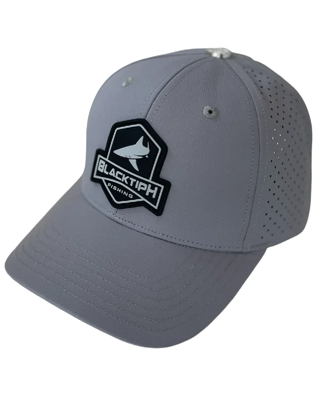 BlacktipH PVC Grey Performance Snapback Hat