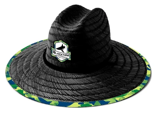 BlacktipH Straw Hat - Mahi Camo - Black