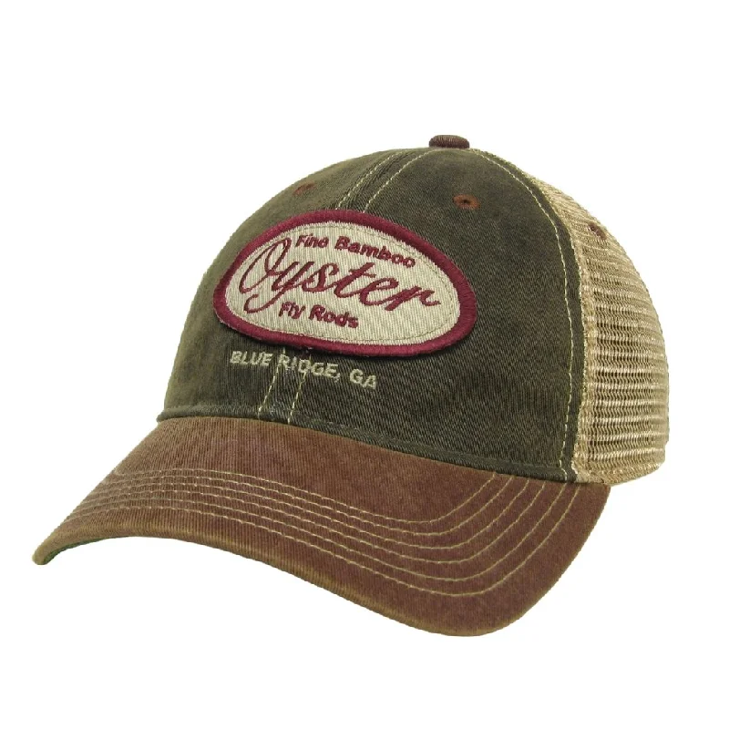 Burgundy/Grey Legacy Old Favorite Trucker Hat With Oyster Patch