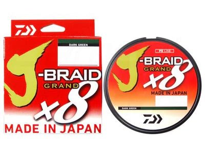 Daiwa J Braid X8 Braided Fishing Line | 135Mt / 150Yd | Chartreuse |