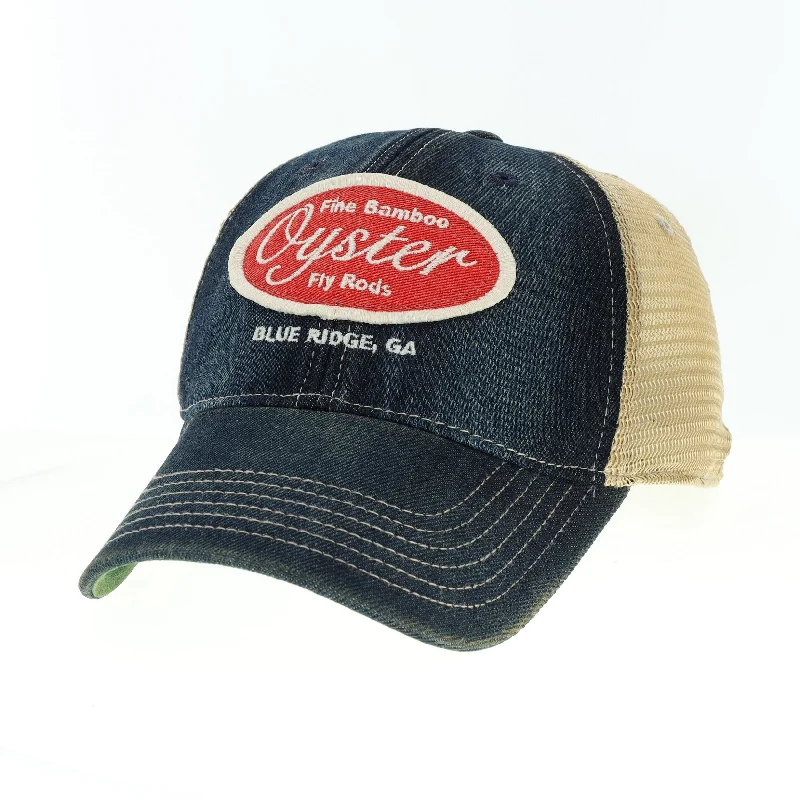 Denim blue Legacy Old Favorite Trucker Hat with Oyster patch