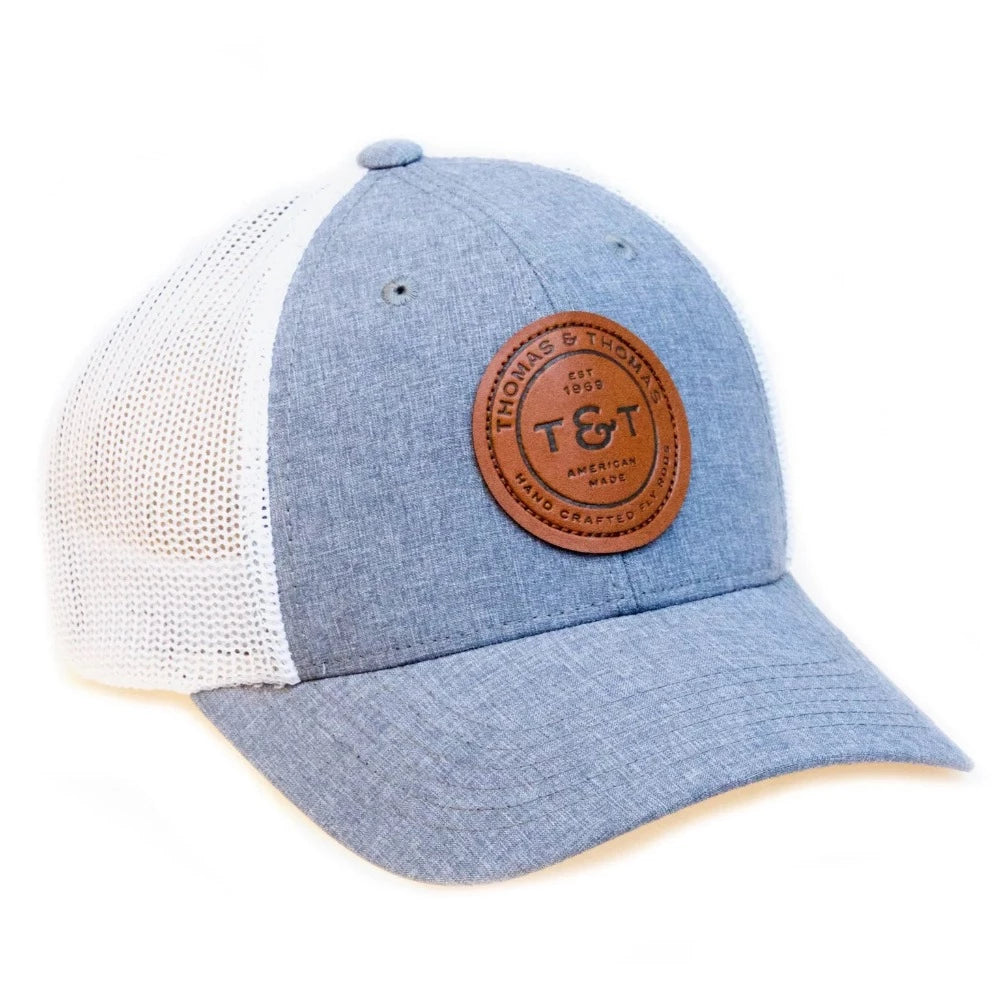 Leather Badge T & T Trucker Hat