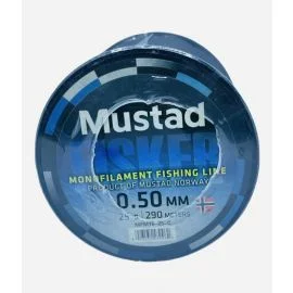 Mustad Fisker Monofilament Fishing Line | 320Mt / 350Yd | Clear | 5 Connected Spools |