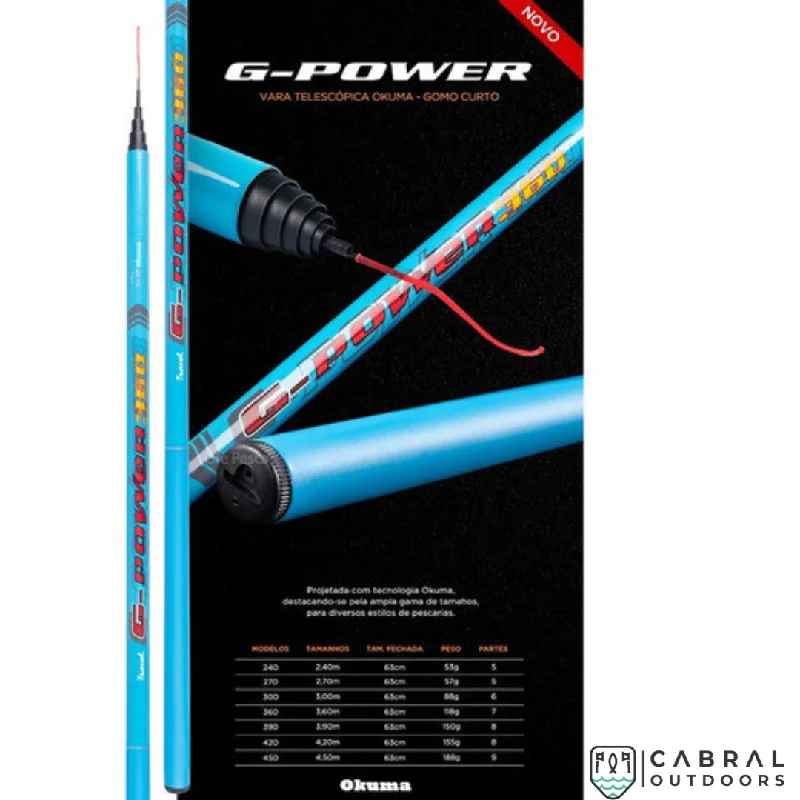 Okuma G-Power 10ft-15ft Travel Pole Rod