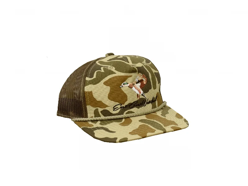 Old School Camo Wigeon Trucker Hat | East Coast Waterfowl