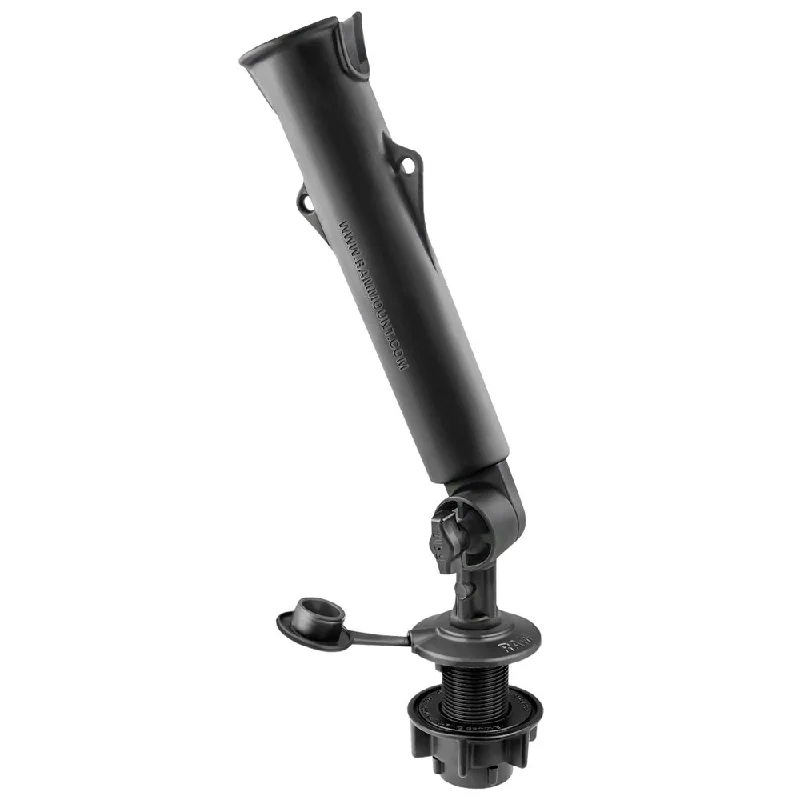 RAM Mount RAM Tough-Tube Fishing Rod Holder w/3" Length Spline Post  Round Flush Mounting Base [RAP-394-SSFMTU]