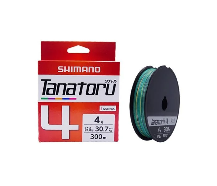 Shimano Tanatoru Izanas 4 Strand Braided Fishing Line | 300Mt / 330Yd | Multicolour |