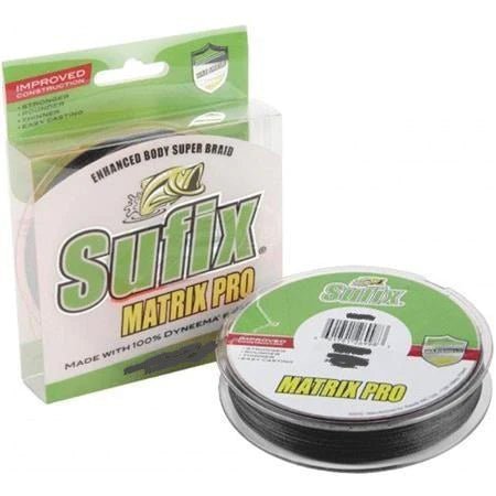 Sufix Matrix Pro High Performance Braided Line | 100Mt / 110Yd | Black | 6 Connected Spools |