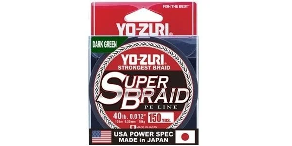 Yo-Zuri Super Braid Braided Fishing Line | 275Mt / 300Yd | Dark Green |