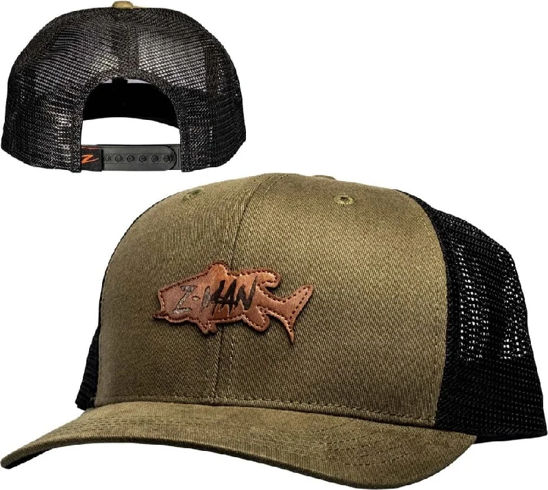 Z-Man Bad AZZ Bass Trucker Hat - Rifle Green/Black