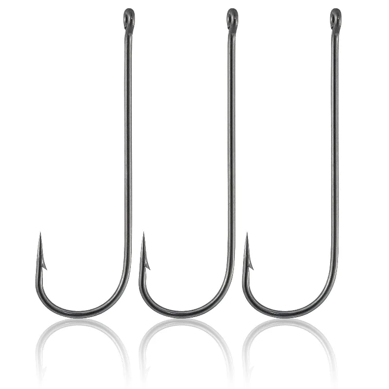 Dr.Fish 100pcs Aberdeen Hooks #12 to 2/0