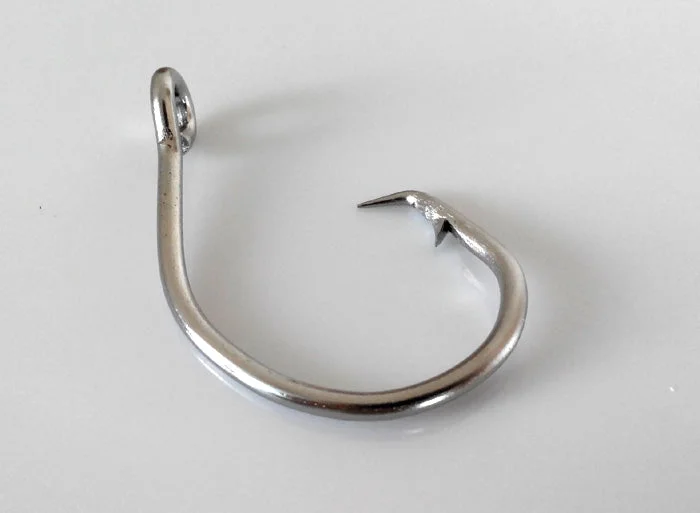 25pcs Sea Fishing Hook Circle hook  assist hook Game fishing hook Stainless steel No Rust