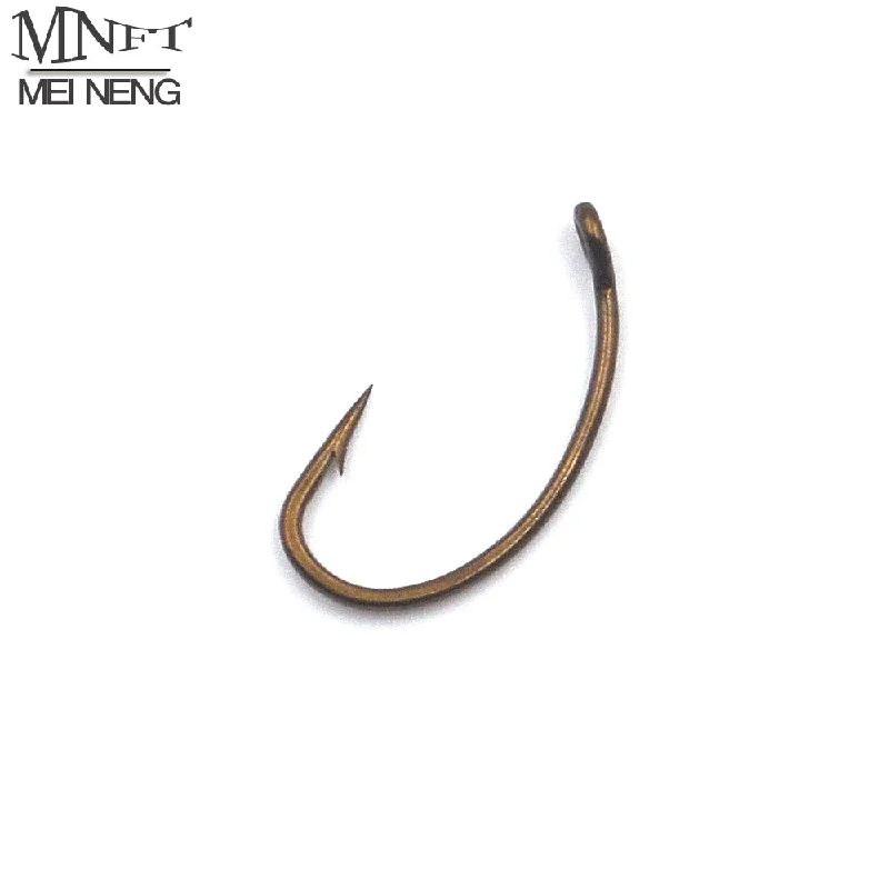 50pcs Nymph Bug Fly Tying Hooks Larva Caterpillar Leech Shrimp Flies Bronze Barbed