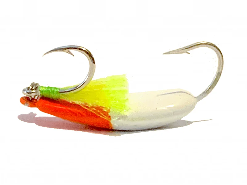 Candy Orange Pompano Jigs with Teasers