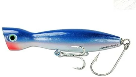 Super Strike Little Neck Popper 3oz Blue/White PP6W-017