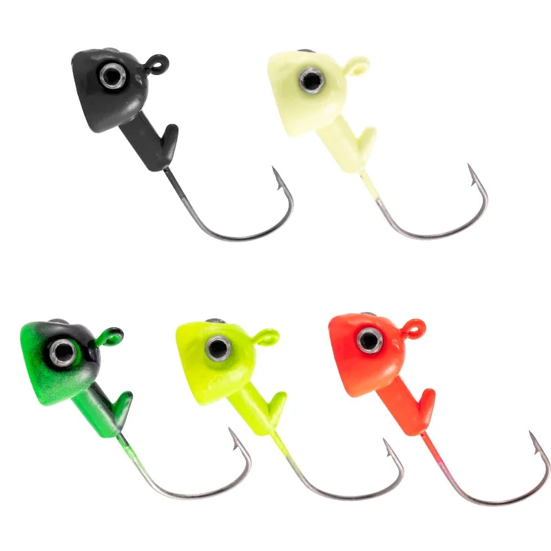 Dr.Fish 10pcs 3D Eyes Jig Head  1/8-1/2oz