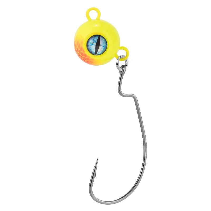 Dr.Fish 3pc 3D Big Eyes Saltwater Jig Head 1/2-1oz