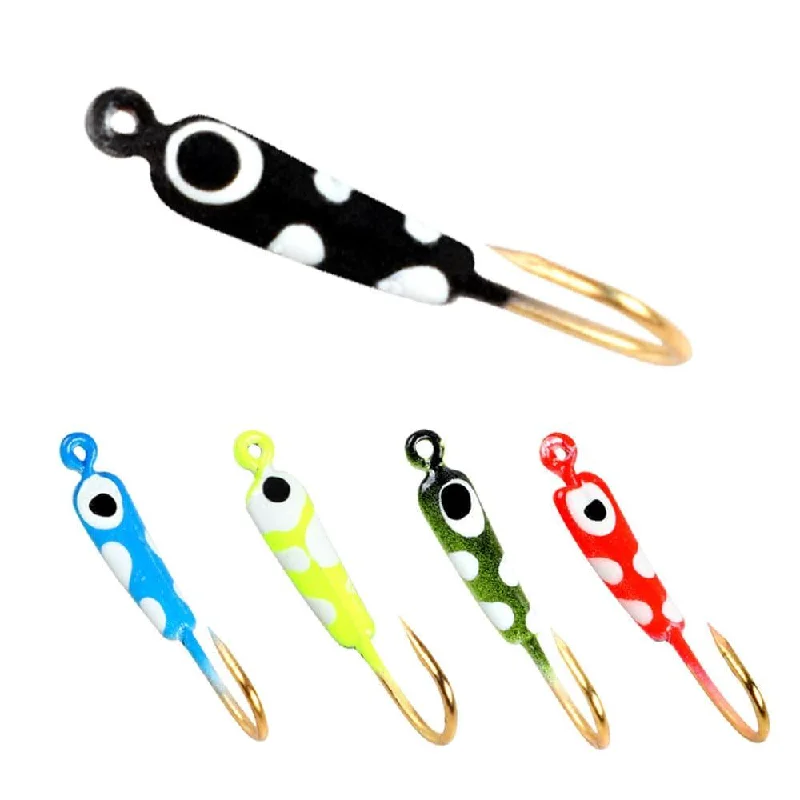 Dr.Fish 10pcs  Ice Fishing Glow Mini  Jigs 0.7g