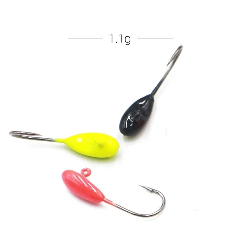 Dr.Fish 5pcs Ice Fishing Jig Head Hooks 1.1g