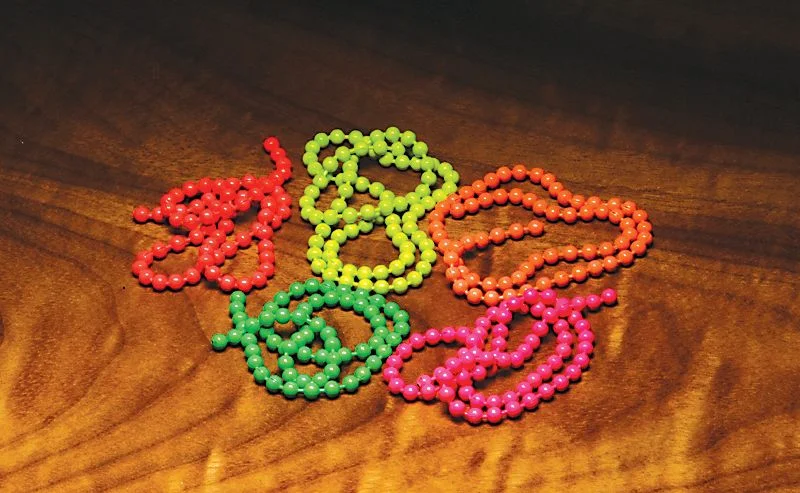 FLOURESCENT BEAD CHAIN EYES