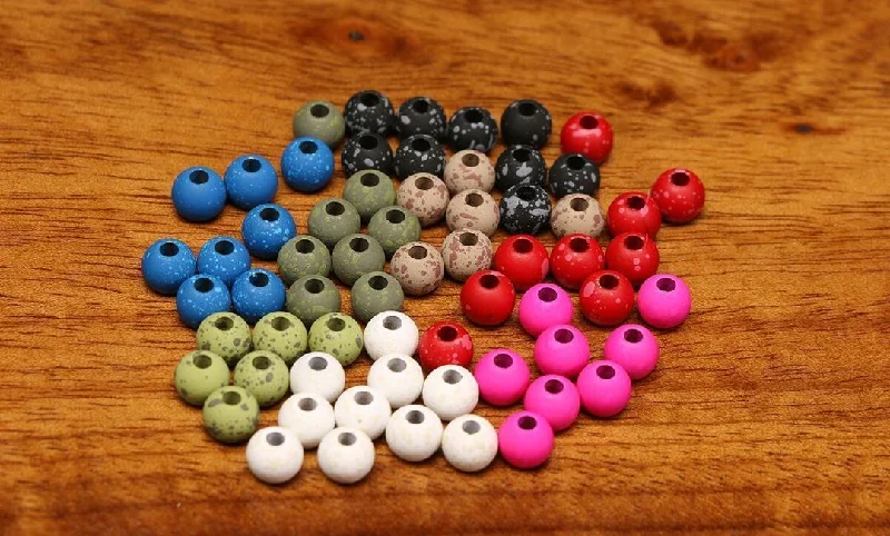 Hareline Mottled Tactical Slotted Tungsten Beads