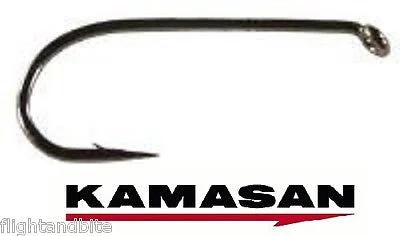 KAMASAN B400 WET FLY TYING HOOKS SIZE 14 & 16. PACK OF 25 HOOKS