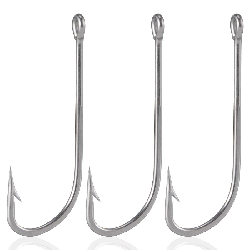 Dr.Fish 20/50pcs O'shaughnessy Hooks 1/0 to 10/0