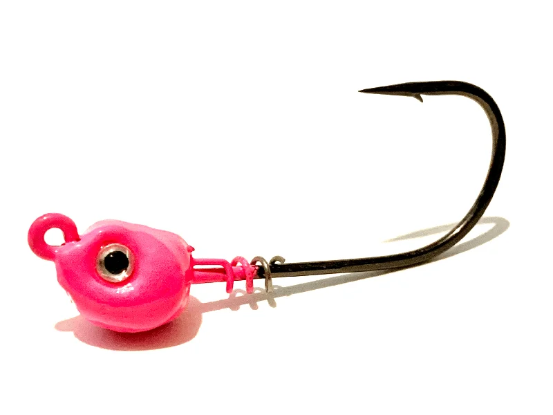 Pink Inshore Slammer Saltwater Jig Heads 3pk