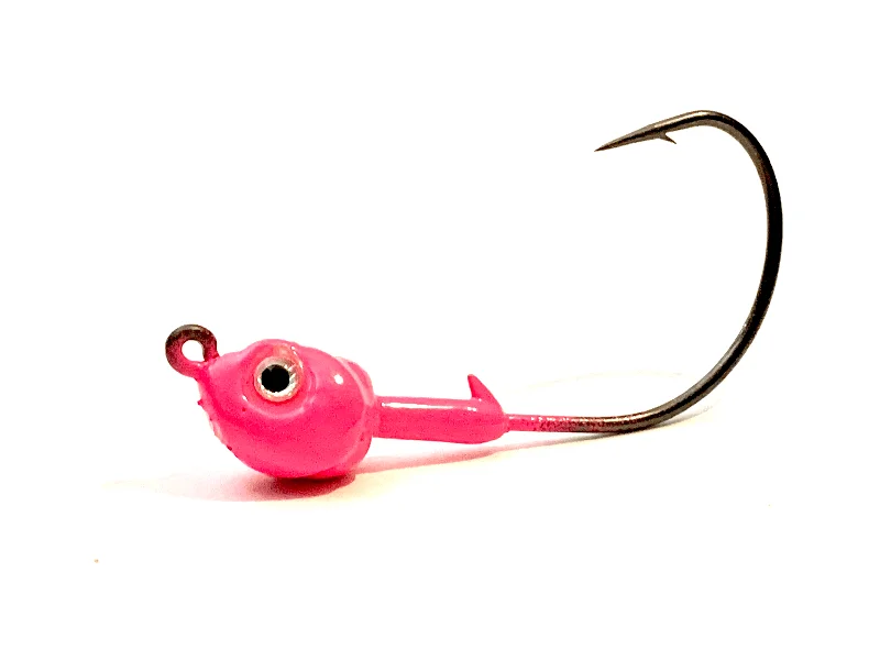 Pink Kahle Hook Live Bait Jig Heads 3pk