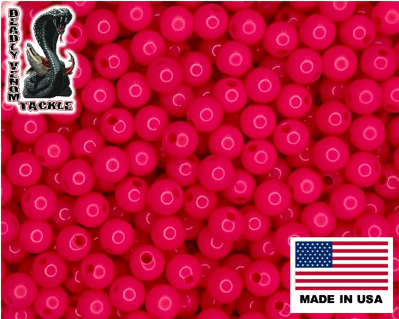 HOT PINK FISHING BEADS