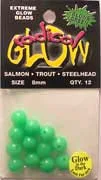 Radical Glow Beads Size 8mm Qty 12 Lime Green 50813