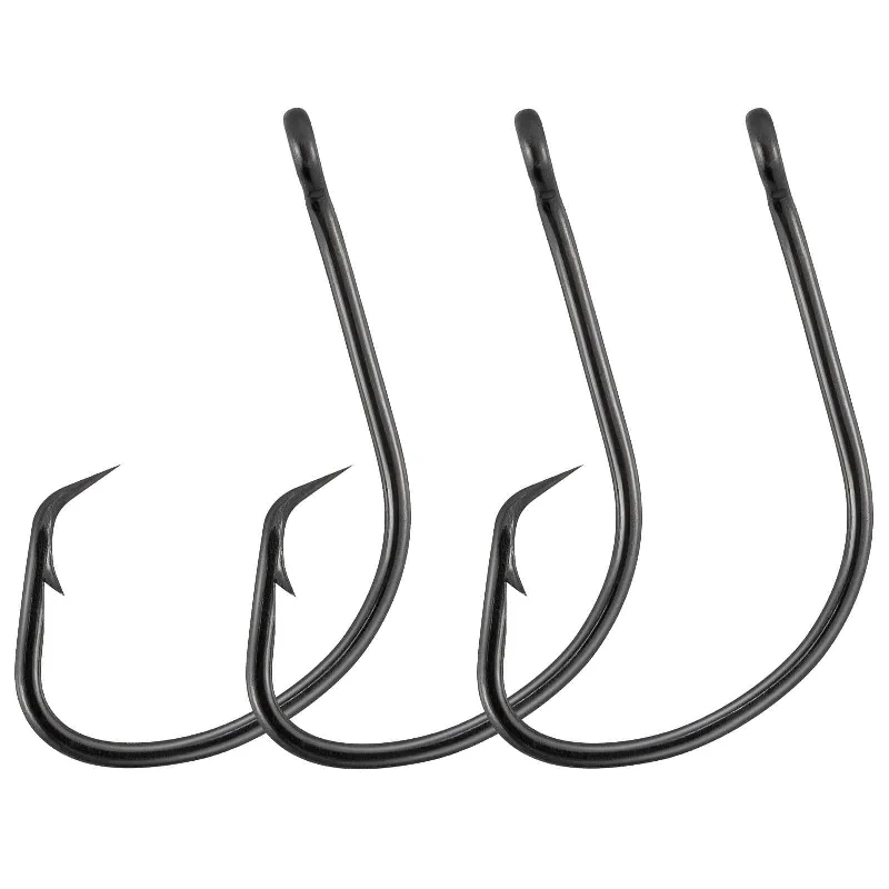 Dr.Fish 100pcs Sea Fishing Circle Hooks #4 to 5/0