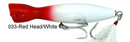 Super Strike Little Neck Popper  2-3/4oz Red Head/White