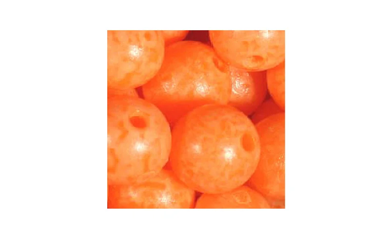 Troutbeads mottled 10MM Sun Orange-30 MB15-08