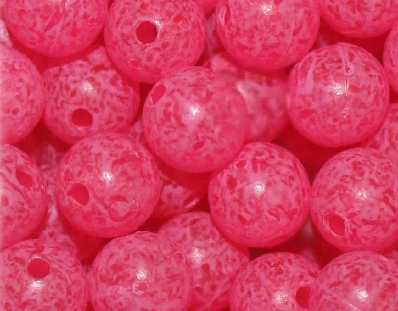 Troutbeads Mottled 8MM Cerise Egg-30 MB24-08