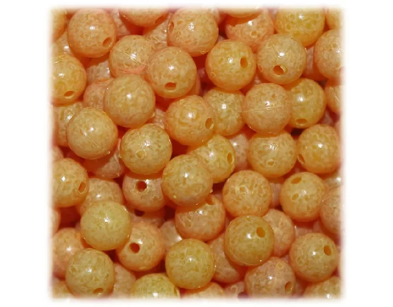 Troutbeads Mottled 8MM Egg Yolk-30 MB26-08