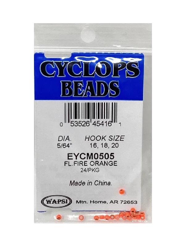 Wapsi Cyclops Bead Fl. Fire Orange