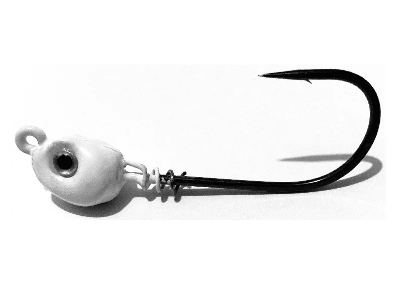 White Inshore Slammer Saltwater Jig Heads 3pk